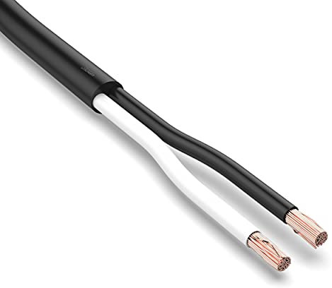 Automotive Multicore Cable Trailer Cable 5m, 10m, 20m or 50m choice: (5m metre, 2 Core 2 x 1.0 mm² round cable 2x AWG 18)