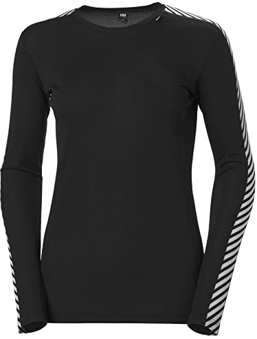 Helly Hansen Femmes W HH Lifa équipage, Noir, L