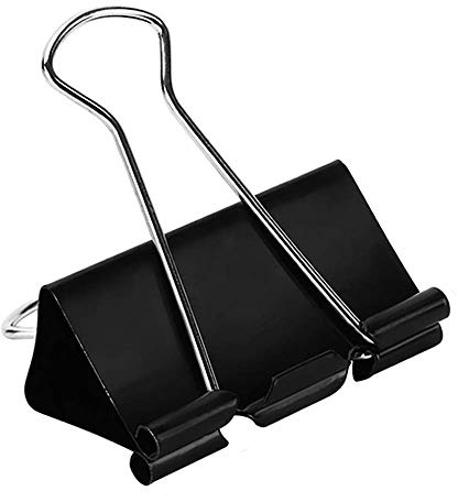 KTOJOY Extra Large Binder Clips (36 Pack) 2 Inch, Big Paper Clamps for Office Supplies, Black