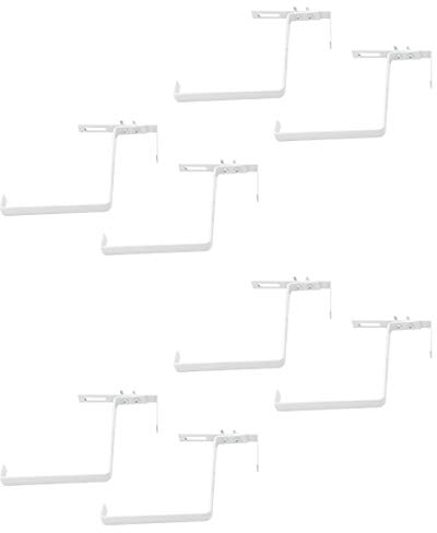 DARO DEKO Blumenkasten-Halter 4 Sets weiß