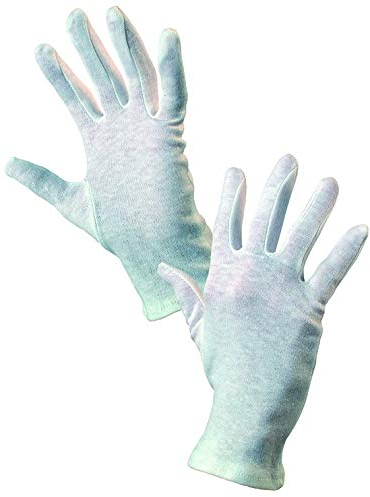 CXS Baumwollhandschuhe - 100% Baumwolle, Stoffhandschuhe, Textilhandschuhe, Arbeitshandschuhe, Handschuhe Weiß - Größe 6 (60 Paar)