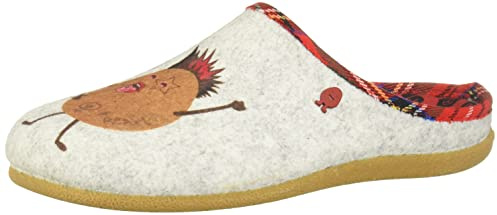 HOT POTATOES ABTENAU, Pantuflas Mujer, Gris, 40 EU