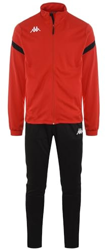 Kappa Dalcito Tuta da ginnastica, Rosso / Nero, L Unisex - Adulto