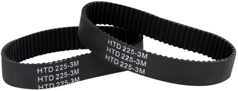 2 cinghie HTD 225-3M-17 75 ad alta resistenza compatibili con Bosch PBS75A-GBS75AE Silvercrest Parkside Pebs 900.