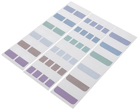 HOODANCOS 420stücke Teiliges Buntes Selbstklebendes Page Tabs Praktische Haftmarker Für Schule Büro Ordner Beschriftbare Index Registerkarten Leichte Kompakte Vielseitige Klebezettel Für
