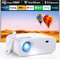 2024 High Performance Projector, Supports Switch and PS5 without Delay, Projector with WiFi and Bluetooth, 20000 Lumens 4K Support, Full HD 1080P Resolution, (High Brightness Version)