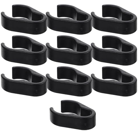 Hemobllo 10piezas Clips Para Cables De Micrófono Resistentes Unidades De Plástico Para Organizar Cables Soporte De Micrófono Casa y Ktv