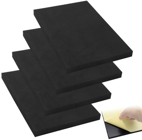 LOMUG Lot de 4 Mousse prédécoupée 150 x 150 x 20 mm, bloc mousse être utilisée pour protéger les outils, les appareils photo, les cosmétiques et l'artisanat