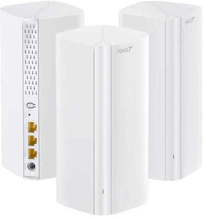 Tenda ME6 Pro Wi-Fi 7 Mesh System, (BE5100 Dual-Band 2,4GHz 688Mbit/s, 5GHz 4323Mbit/s) Breite Abdeckung,1x 2,5G & 2xGigabit Ports, Ethernet-Backhaul, EasyMesh, MLO, VPN, Nahtloses Roaming, 3er-Pack