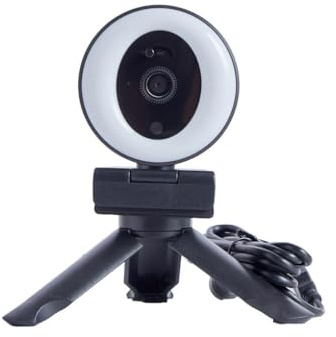 ALCXAZS 2K Haute définition autofocus caméra de Diffusion en Direct Angle 360 ° panoramique USB Webcam 3D réduction du Bruit Ordinateur