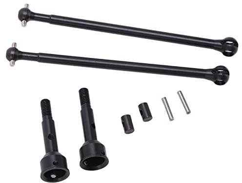 KIMISS Eje de Transmisión Delantero de Acero Eje de Transmisión CVD de Hueso de Perro de Metal Delantero para Coche ZD Racing DBX‑10 7503 1/10 RC de Alto Rendimiento