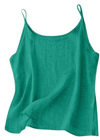 Débardeur Sport Femme Coton en Soie Débardeur Grande Taille Camisole Large Caraco à Bretelles Minces Chemisier Tendance Hauts Imprimé Gilets Tendance Chemisier Large Tops Soyeuse Streewear