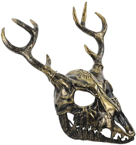 TEHAUX Masque de Cerf Réaliste en Mousse Rp Bois Détachable et Respirant, Accessoire Unique pour Costume D'halloween, pour Soirées et Événements