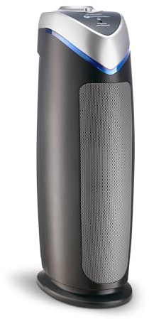 GermGuardian HEPA Air Purifier for Home, Large Rooms - 743 Sq. Ft. with HEPA Air Filter, UV-C Light & Odor Reduction, AC4825E, 22 Tower, Gray