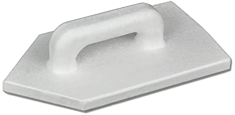 DEWEPRO® Polystyrol PS Reibebrett spitz - Putzbrett Reiber aus Kunststoff - Glätter für Kalkputze - Abmessung: 320x180mm