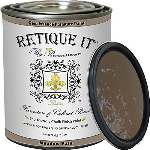 Retique It Chalk Furniture Paint by Renaissance DIY, 16 Fl Oz (Pack of 1), 13 Meadow Path, 16 Ounce