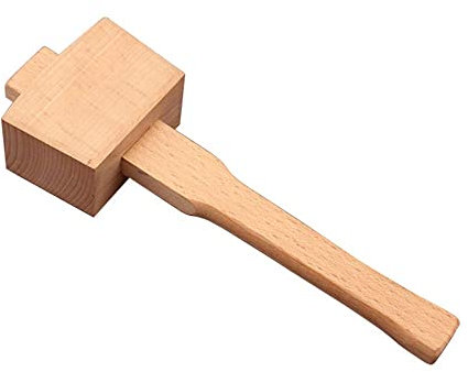LATRAT Martillo de madera de haya, 1 Uds., Martillo de carpintería profesional, herramienta de carpintería para bricolaje, herramienta de carpintería, 245 mm