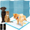 Purlov Hygienematten für Hunde 60x60cm – 50 Stück + 30 Hundekotbeutel – Ultra Saugfähig, Auslaufsicher, 4-lagig – Ideal für Welpen & Senioren