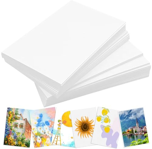 100 Stück Postkarten Blanko 15.2 x 10.2 cm, Karteikarten, Printable Postcards, DIY Papier Karten für Grußkarten, Hochzeitseinladungen, Danksagungskarte