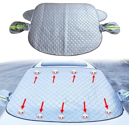 IAZRENOV Couverture Pare Brise Voiture pour Dacia Duster 2018-2024, Magnétique Bâche Pare Brise Avant Repliable Films Protection Antigel Auto pour Anti Neige Glace Gel Poussière Soleil UV,B/157 * 126