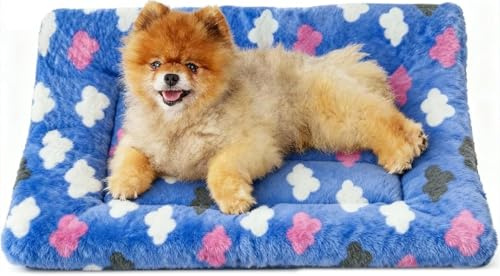 ZYEKIU Husdjur Hundfilt, supermjuk och fluffig, flanell hundfiltar, husdjur, vändbar kattfilt för inomhus, katter, hundar, säng, soffa (molnstil)