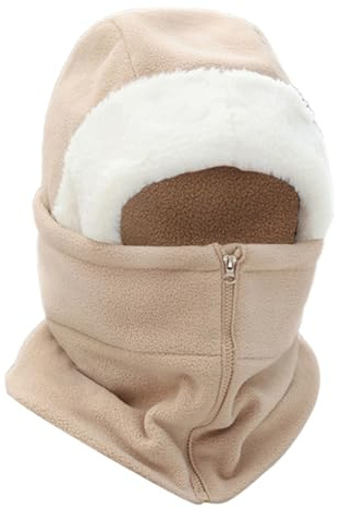 Tuxuseo Cache-Cou À Capuche d'hiver - Écharpe Cervicale Hiver pour Couverture Intégrale du Visage - Équipement Thermique Extérieur - pour Ski Plein Air Travail Randonnée Camping Femmes Hommes