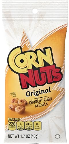 CORN NUTS Original Flavored Corn Kernels, Crunchy Corn Snacks, Snack Box, Variety Packs, Food for Adults, 1.7oz. (Pack of 18)