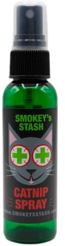 Smokey's Stash Catnip Spray for Cats – Premium Catnip Oil Spray, Maximum Potency Cat Attractant for Toys, Scratchers & Training – Safe for Kittens & Adult Cats (2 oz) Made in USA
