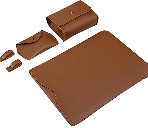 4 st laptopfodral för 11–15,4 tum MacBook/Air/Pro, skyddande Netbook Ultrabooks som bär med påse för elektroniska tillbehörsorganiserare