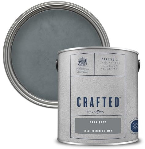 Crown Crafted Suede Textured Dark Grey 2.5L