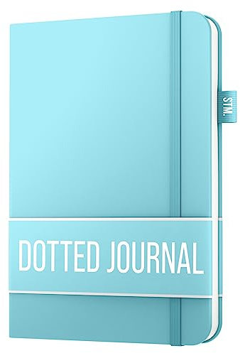 Scribbles That Matter Bullet Dotted Journal a5 - Su cuaderno de puntos de 120 g/m², papel grueso a prueba de sangrado con 150 páginas para el trabajo (5,75 x 8,5), Bebe azul