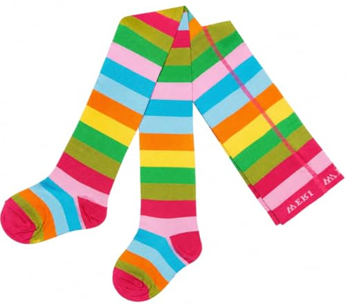 Weri Spezials Collants pour bébé et enfant fille en coton à anneaux en différentes couleurs
