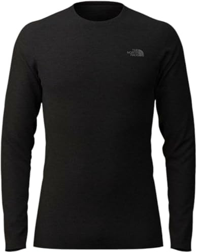 The North Face Men's Easy L/S Crew Neck T-Shirt, TNF Black, M