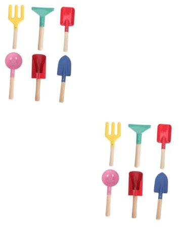 Mipcase 2 Ensembles Outil de Plantation de Fleurs Outils à Main de Jardinage Outils de Jardin fourches de Jardinage Fourche Jardinage Trousse Enfant Outils d'ameublissement du Sol Le Fer