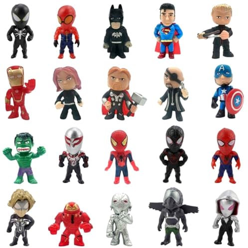 HTGWCG Mini Figures Set,26PCS Mini Figure Action Figure Giocattoli Ornamenti Personaggio Dei Cartoni Animati Regali per Bambini Decorazione Per Torte Collezione