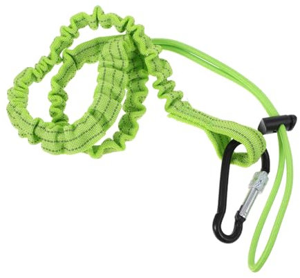 MUCKLILY 3piezas Cordón Para Herramientas Retráctil Metal Buckle y Ajustable Ring Protección Contra Caídas Para Trabajo Altura De Capacidad Cable De Seguridad