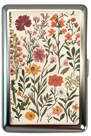 Zopoee Étui métallique pour cartes de visite - Boîte de rangement rétro pour argent liquide et billets - Étui pour cartes d'affaires - Cadeau pour homme et femme, d, voir description, Voir description