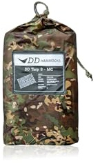 DD Hammocks Tarp S - MC - Lona impermeable compacta de 2,8 m x 1,5 m para acampar al aire libre y refugio de bolsas Bivi