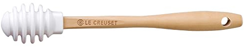Le Creuset Silicone Honey Dipper, 6 1/2 x 1, White
