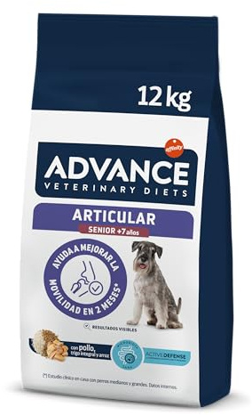 Advance Veterinary Diets Articular Care Senior - Croquettes pour Chiens Âgés ayant des problèmes articulaires - 12kg (L'emballage peut varier)