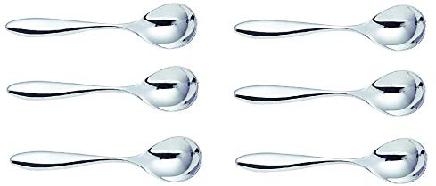 Alessi SG38/7 Mami Cucchiaino da Tè in Acciaio Lucido, Set da 6