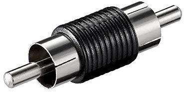 Adapter Cinch Stecker auf Cinch Stecker