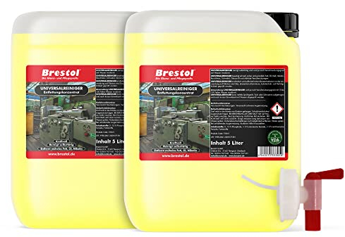 FETTLÖSER Konzentrat 10 Liter Konzentrat inkl. Auslaufhahn 51 mm - Öl Ruß Nikotinentferner Allzweckreiniger Reinigungskonzentrat - Poolreiniger Rußlöser Rußentferner Fettentferner Entfetter