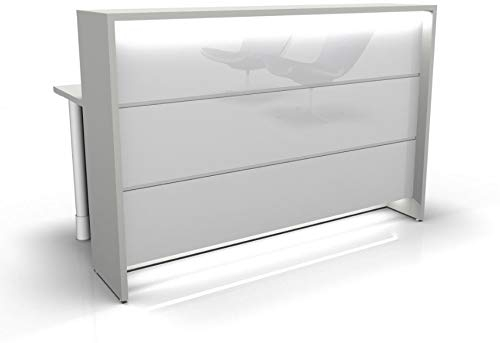 Froschkönig24 Manhattan 31 Empfangstheke Theke Empfang Rezeption Lieferung & Montage Weiß