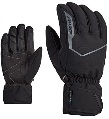 Ziener Herren GARIGON Ski-Handschuhe/Wintersport | wasserdicht, atmungsaktiv, Black, 10,5