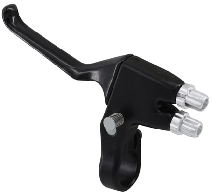 WEERAS Synchronized Brake Lever Black Single Left Handed, Dual Layer Bicycle Brake Lines for Cantilever and Caliper Brakes