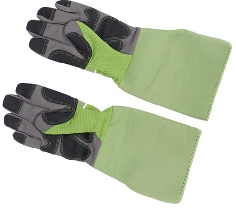 Locadence 1Pair Rose Pruning Garden Gloves, Heavy Duty Gardening Weeding Working Gloves with Forearm Protection for Bush, Blackberry, Cactus