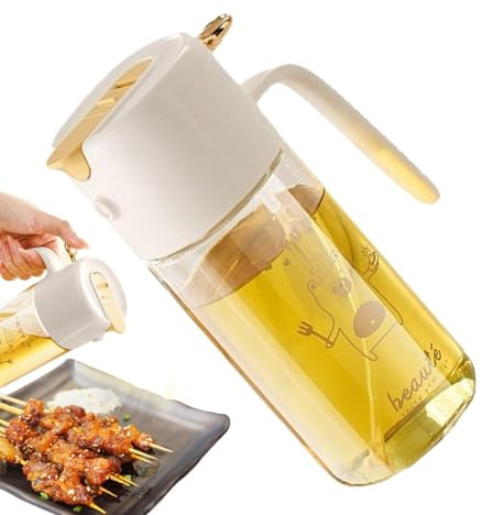 Olive Oil Spray Bottle - 550ml Food Oil Sprayer, Precise Mist Dispenser | Reusable Cooking Mister, Portable Atomizer, Non-Aerosol Spritzer, Controlled Spray Olive Tool for Kitchen BBQ