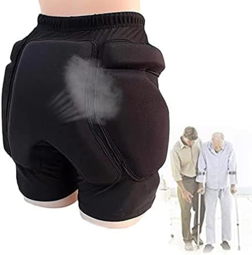 JuanNest Protección De Cadera para Personas Mayores, Protección De Cadera Y Cóccix para Personas con Discapacidad, Protección contra Caídas, Cintura Ajustable, Respirable, Unisex M(Waist 56-68CM)