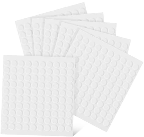 PRETYZOOM 600 Piezas Puntos Adhesivos Dobles Transparentes Puntos de Pegamento Acrílico Reutilizables Adhesivo Doble Cara Fácil de Despegar para Manualidades y Montaje